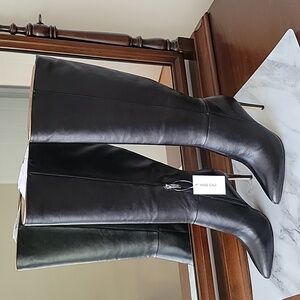 Nine West Women's Richy Pointed Toe Wide Calf Knee High Boot- Size 6.5- New!